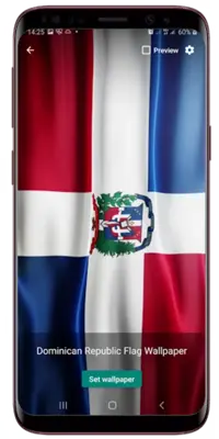 Dominican Republic Flag Wallpaper android App screenshot 2